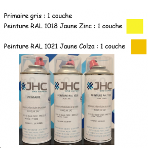 PEINTURE CICM - Peinture en SPRAY - RAL 1021 Jaune Colza - 1539003