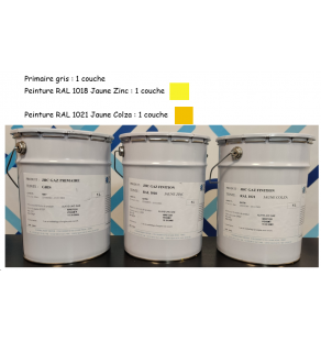 PEINTURE CICM - Peinture en POT de 5 litres - RAL 1018 Jaune Zinc - 1539008