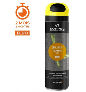 PEINTURE - Bombe Traçante Jaune Fluorescente TEMPO TP 2 mois Aérosol - 8660012