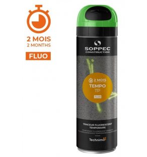 PEINTURE - Bombe Traçante Vert Fluorescente TEMPO TP 2 mois Aérosol - 8660015