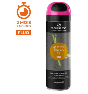 PEINTURE - Bombe Traçante Cerise Fluorescente TEMPO TP 2 mois Aérosol - 8660017