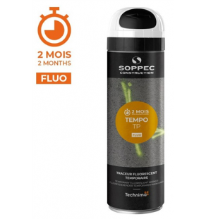 PEINTURE - Bombe Traçante Blanc Fluorescente TEMPO TP 2 mois Aérosol - 8660018