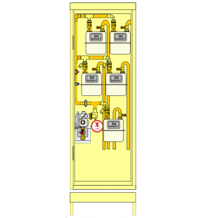 PLACARD Technique Gaz 5 Cpt G4 BP Réduit avec Socle