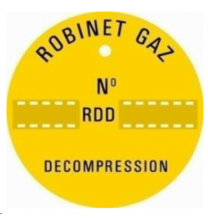 PLAQUE T103 Robinet de Décompression